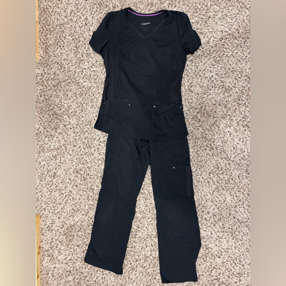 Scrubs. Black. Purple Label brand size small